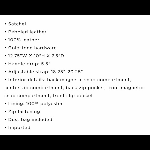 Arielle Large Pebbled Leather Satchel - Picture 6 of 6